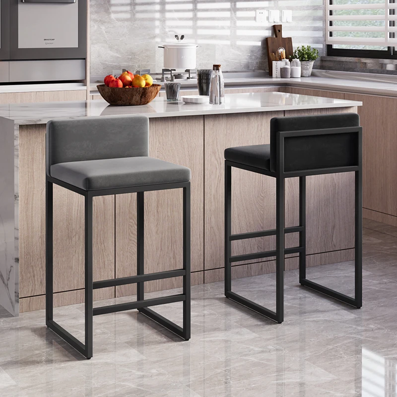 Ергономичен кухненски столове за почивка, Мобилни Метални, Луксозни трапезни столове, Модерна Висока минималистичная Мебели за дома Cadeiras De Jantar Изображение 1