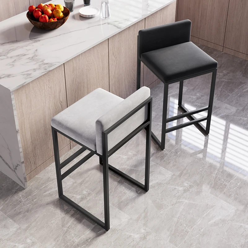 Ергономичен кухненски столове за почивка, Мобилни Метални, Луксозни трапезни столове, Модерна Висока минималистичная Мебели за дома Cadeiras De Jantar Изображение 3