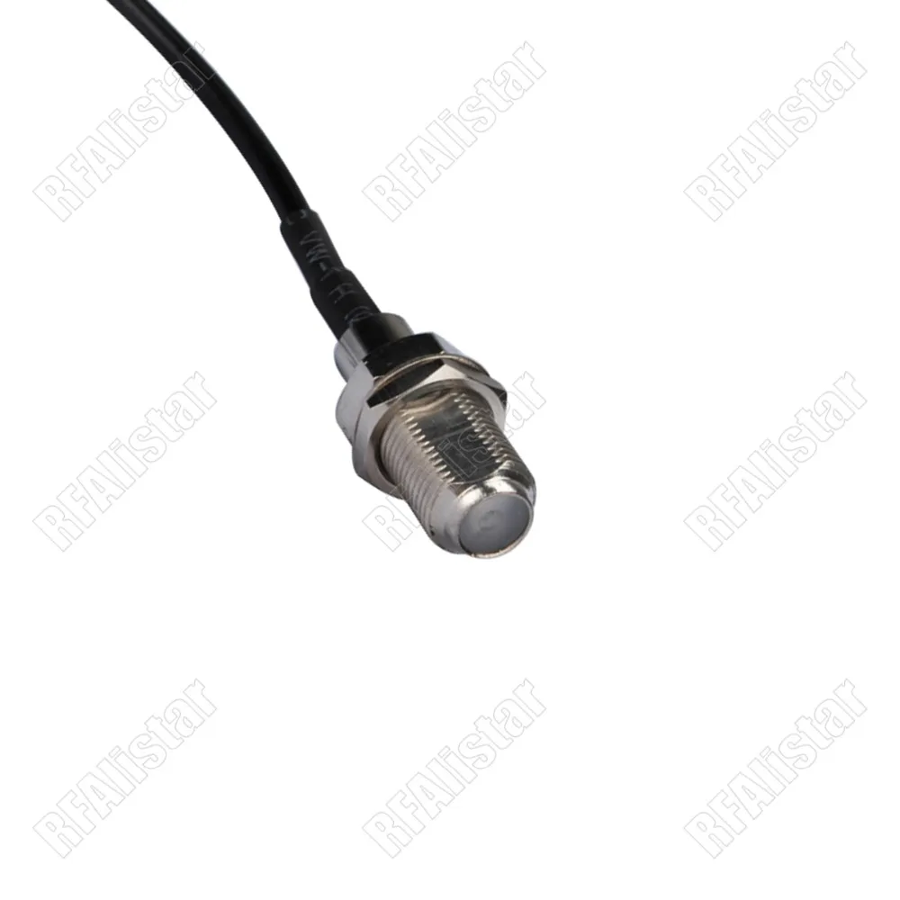 Конектор F-тип на конектора RP-SMA (между пръстите конектор) RF-Косичка Монтаж Коаксиален кабел RG174 с ниски загуби За безжична комуникация 15 см/30 см/50 см/1 М/2 М Изображение 1