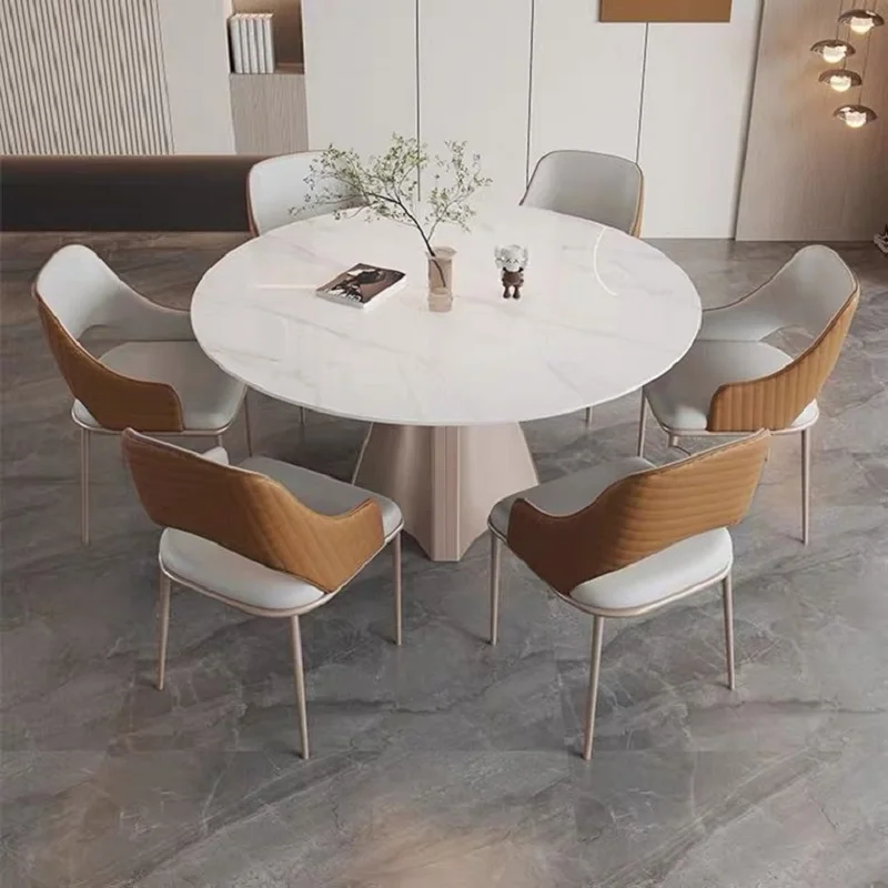Минималистична трапезария стол, дизайн на вътрешни ресторант от висок клас, италиански, лампа, луксозен стол за хранене, маса за хранене, стол за грим Изображение 5