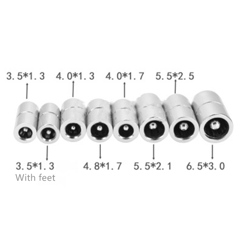 10 бр./лот, медни съединители dc 5,5*2,1 mm, 3,5*1,3 мм и 5,5*2,5 мм 4,0*1,7 мм, 2,0*0,6 мм, 2,5*0,7 мм Жак-изход За Заваряване Изображение 0