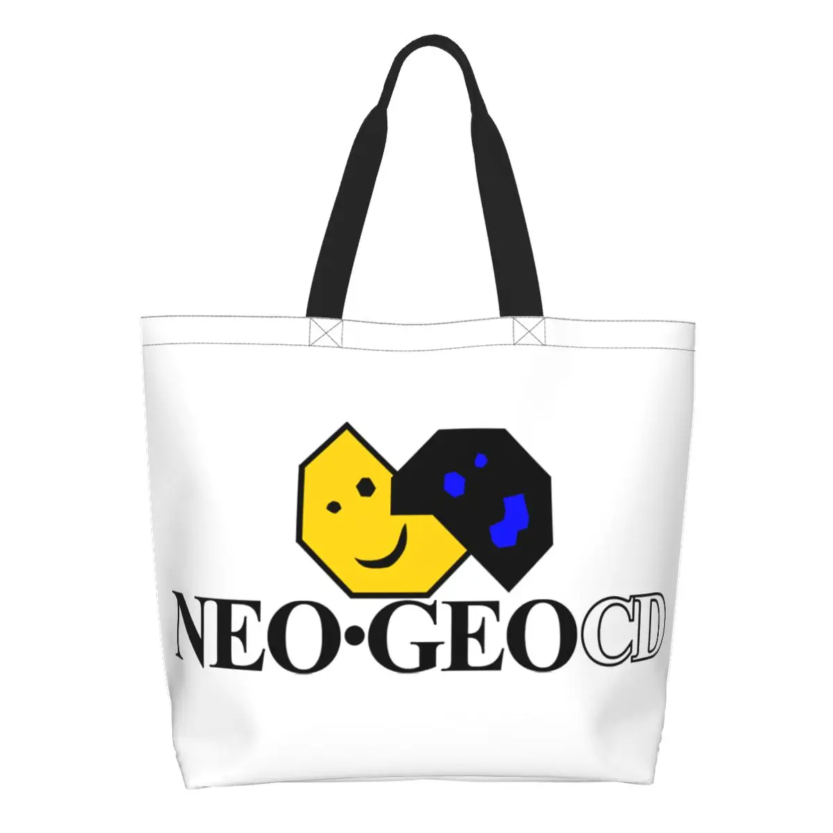 Симпатична чанта за пазаруване с логото на Neo Geo, множество аркадна игра Neogeo, продуктова холщовая пазарска чанта през рамо Изображение 0