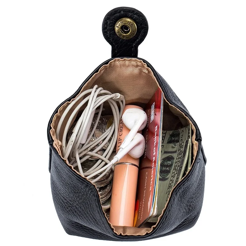 Дамски Домашни чанта, скъпа косметичка за пътуване, преносим органайзер с катарама от естествена кожа, чанта за слушалки, кутия за ключове, червило Изображение 3