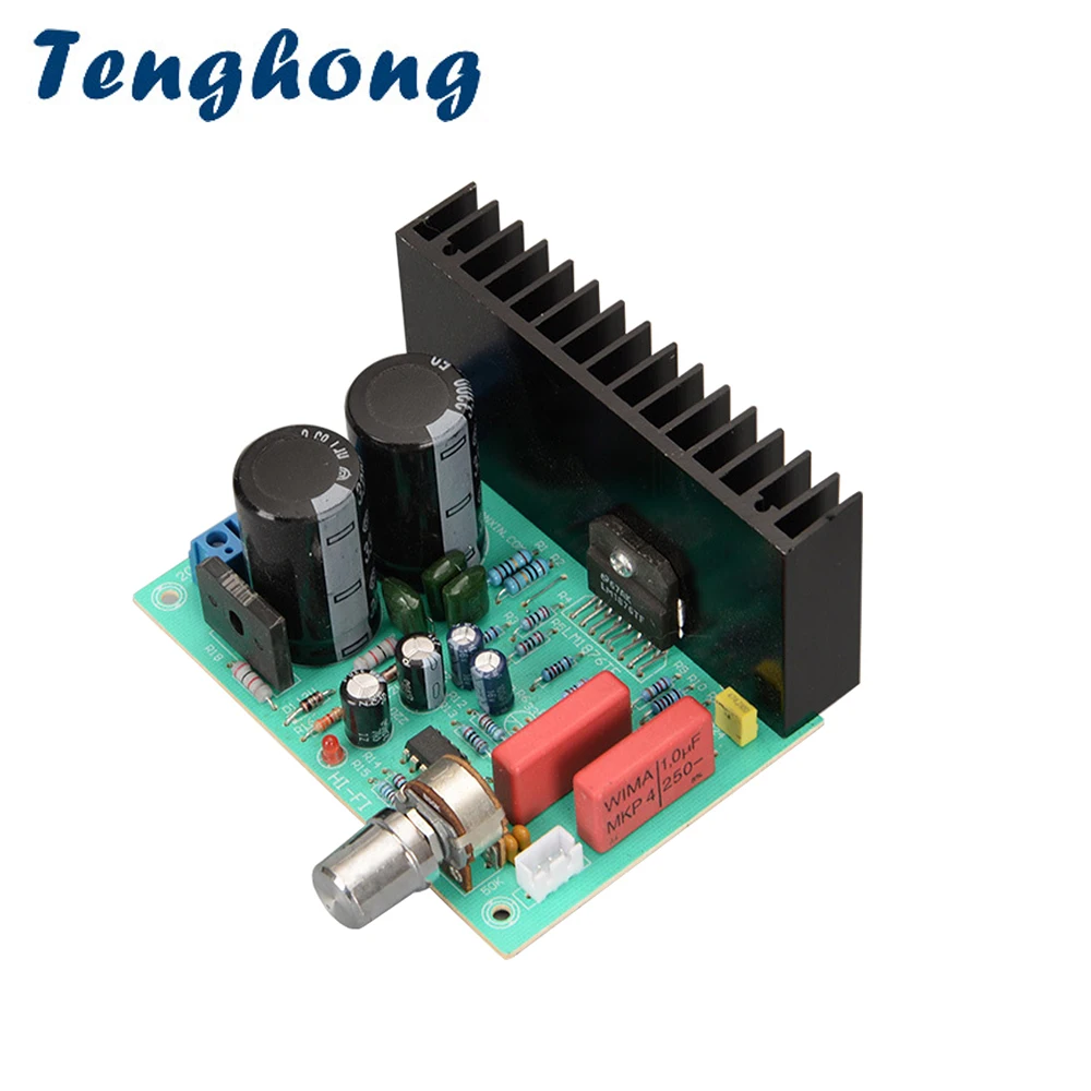 Такса Усилватели на звука Tenghong LM1876 30 W + 30 W 2,0 Усилвател на Мощност на Звука на Стерео HI-FI Amplificador Двойна AC15-20V За Динамиката на Изображение 0