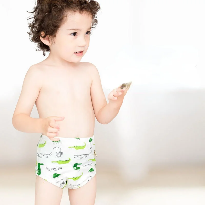 Панталони 2 бр./лот, детски миещи спортни памучни пелени от плат за новородено, летен образователен детски 0-3Y Изображение 1