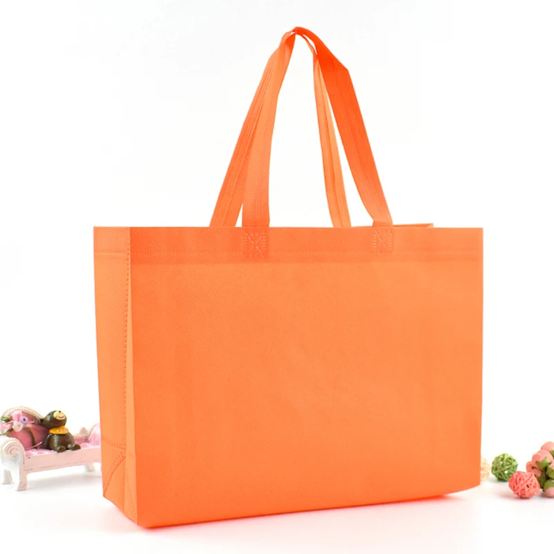 500 бр. Нетъкан пакет, ламиниран полипропилен чанта-тоут, рекламни цветна нетканая чанта-тоут за пазаруване Изображение 4