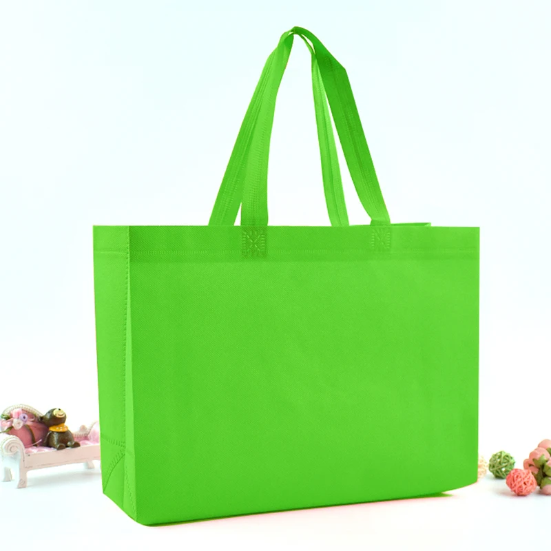 500 бр. Нетъкан пакет, ламиниран полипропилен чанта-тоут, рекламни цветна нетканая чанта-тоут за пазаруване Изображение 5