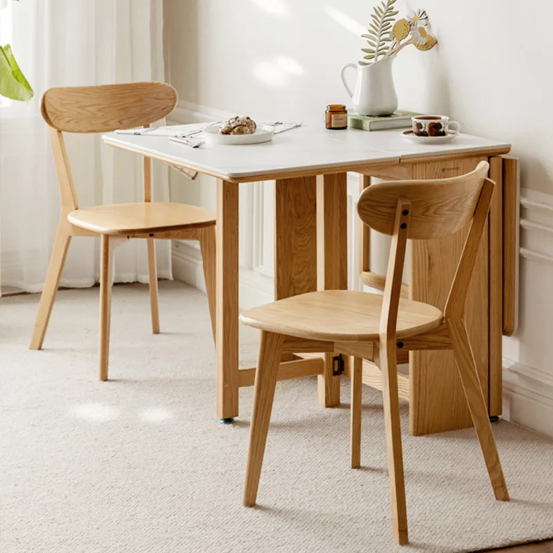 Скандинавски градински стол за хранене Кухненски дървена Минималистичен шезлонг на открито Удобни Дървени шезлонги Salle Manger Мебели За дома Изображение 0