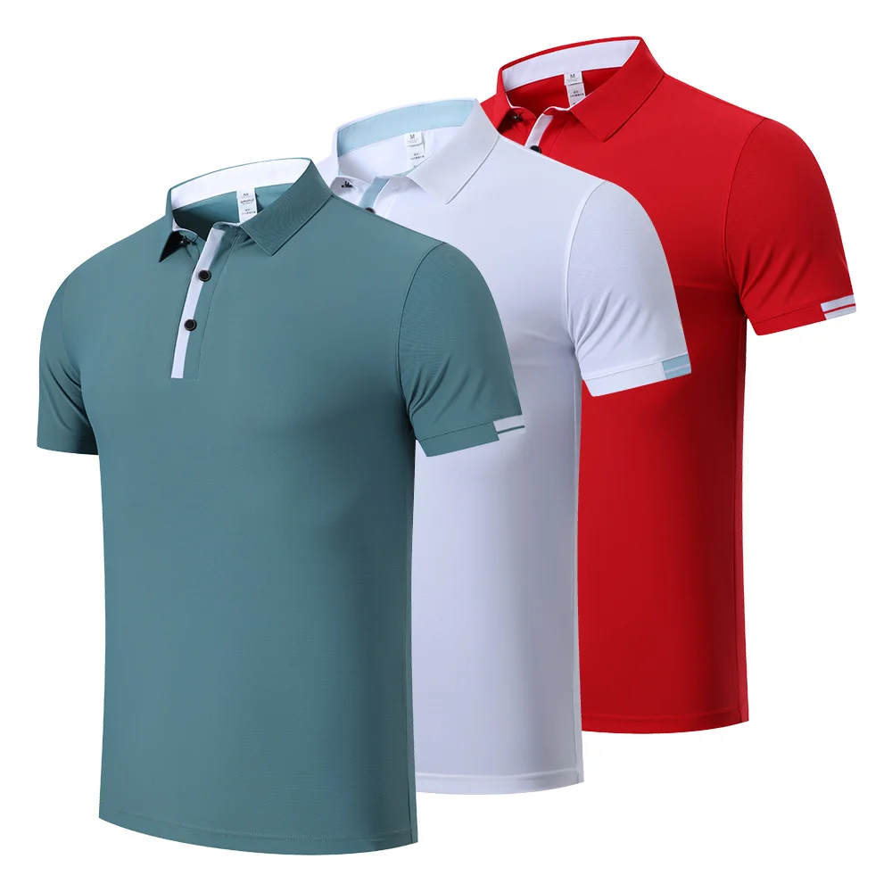 Летни дрехи за голф, бързосъхнеща дишаща поло риза, дамски дрехи за голф, тениска с къс ръкав и ревери, ежедневни спортни дрехи на открито Изображение 0
