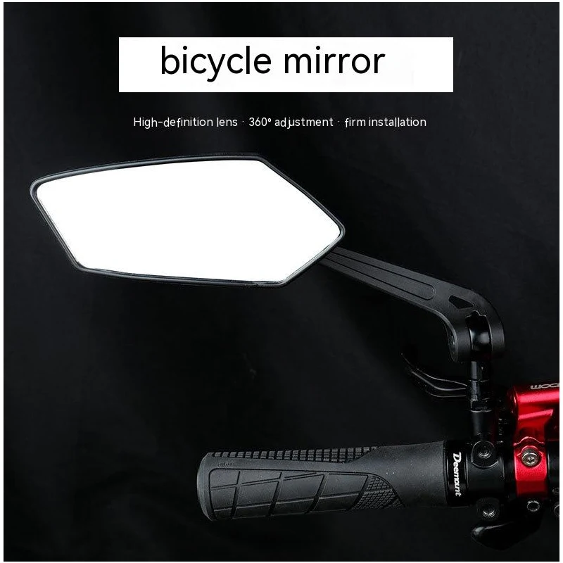 Дръжката е от истинско стъкло Кормило Огледало за обратно виждане Волан С Антирефлексно покритие Рефлектор Скутер МТБ Огледала, Аксесоари За Автомобилния велосипеди Изображение 2