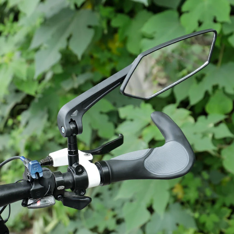 Дръжката е от истинско стъкло Кормило Огледало за обратно виждане Волан С Антирефлексно покритие Рефлектор Скутер МТБ Огледала, Аксесоари За Автомобилния велосипеди Изображение 5
