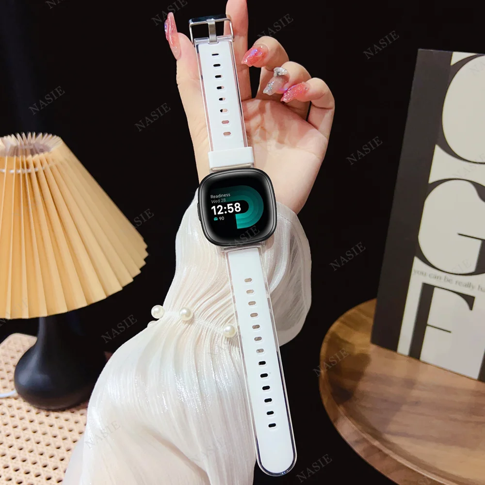 Каишка за часовник Fitbit Versa 4 3 Sense, Скъпа Мек Силиконов Ремък За Гривната Fitbit Versa 2 1 Lite, Аксесоари За Гривни Изображение 0