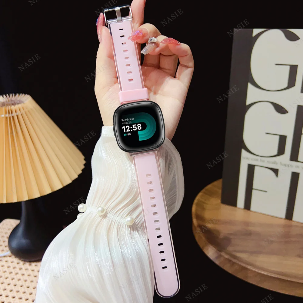 Каишка за часовник Fitbit Versa 4 3 Sense, Скъпа Мек Силиконов Ремък За Гривната Fitbit Versa 2 1 Lite, Аксесоари За Гривни Изображение 1