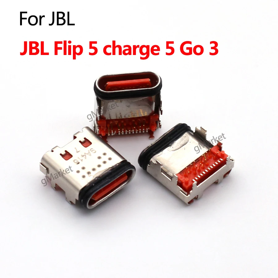 2 елемента нови конектори USB Type C, жак за зареждане Микро USB конектор за JBL Flip 5 charge 5 Go 3, Bluetooth-високоговорител Изображение 0