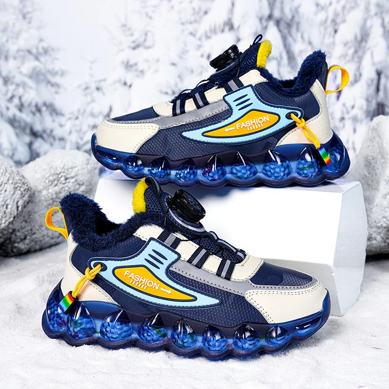 Детски маратонки, обувки-кошница за момчета, Събиране на 2019 г., Есен-зима, Модни Дишаща устойчива на плъзгане Удобни Ежедневни Обувки За момичета, спортни обувки Изображение 0