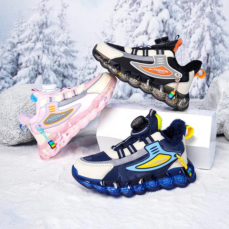 Детски маратонки, обувки-кошница за момчета, Събиране на 2019 г., Есен-зима, Модни Дишаща устойчива на плъзгане Удобни Ежедневни Обувки За момичета, спортни обувки Изображение 5