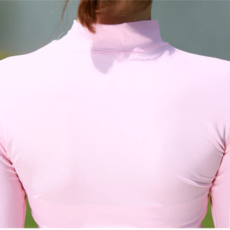 PGM golf дамско палто от ледената коприна, солнцезащитная тениска с дълги ръкави, долната риза от ледената коприна, лятна ультратонкая тениска cool money yf безжичната-001 Изображение 5