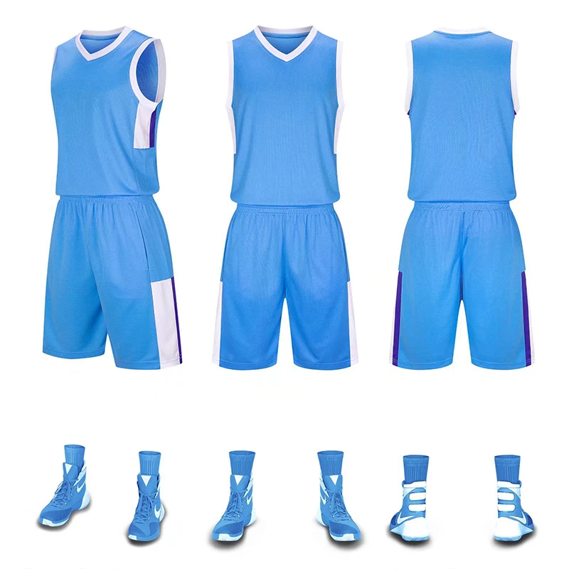 Новият баскетболен костюм за Деца и възрастни, Тренировъчен Жилетка, Дишаща Трико, под Формата на Игра на отбора, Групова покупка Изображение 0