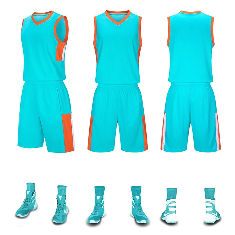 Новият баскетболен костюм за Деца и възрастни, Тренировъчен Жилетка, Дишаща Трико, под Формата на Игра на отбора, Групова покупка Изображение 3