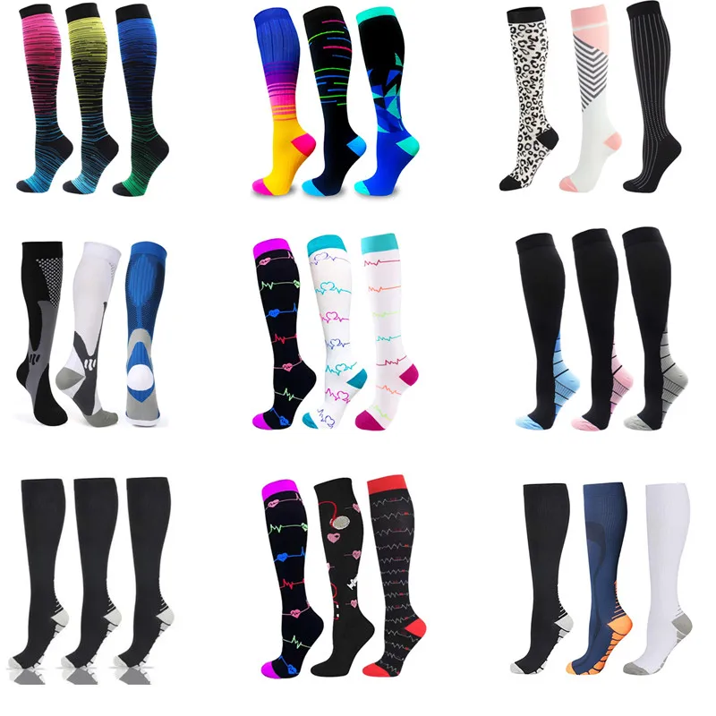 Компресия чорапи, чорапогащи, най-Добрите спортни чорапи за медицински сестри с медицинския отеке, диабет, Разширени вени, търговия на Едро и продажба на чорапи за мъжете и Жените Изображение 0
