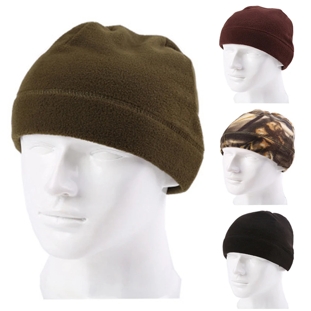 Есенно-зимни градинска руното шапка за мъже и жени, шапки за къмпинг, разходки, Топли ветроупорен шапки, шапки за риболов, колоездене, Лов, военна тактическа шапка Изображение 3