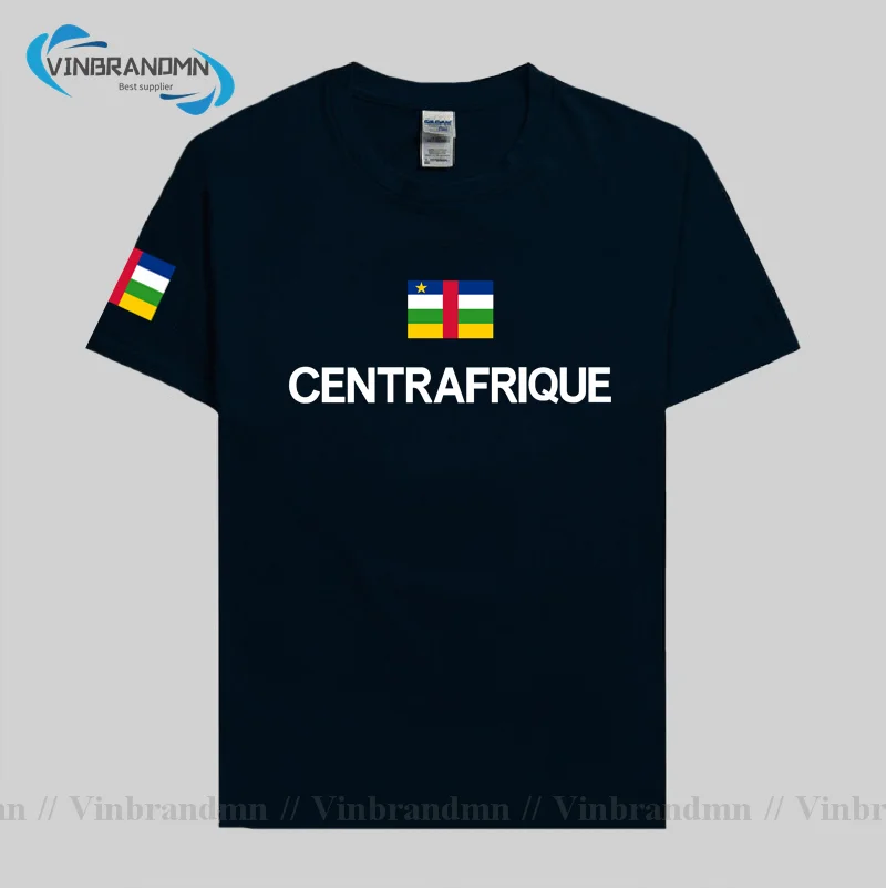 Тениска Centrafrique Централноафриканската Република 2023, фланелки на Националния Отбор, Тениска от 100% памук, Дрехи с Флага, Тениски, Държава CA, Нови Изображение 1
