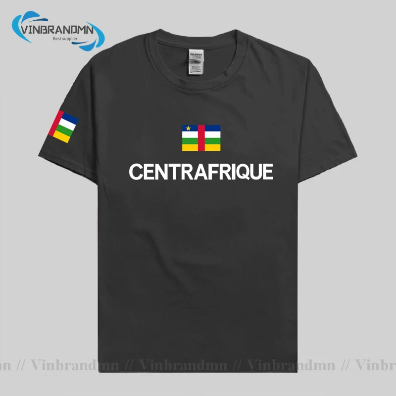 Тениска Centrafrique Централноафриканската Република 2023, фланелки на Националния Отбор, Тениска от 100% памук, Дрехи с Флага, Тениски, Държава CA, Нови Изображение 2