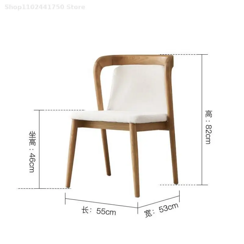 Новият Китайски маса за Хранене, стол За домашна Чаена стаи, Чаен стол с флип от облегалка, Дизайнерски стол от масивно Дърво, Единична Стол, Стол с облегалка, стол Изображение 3