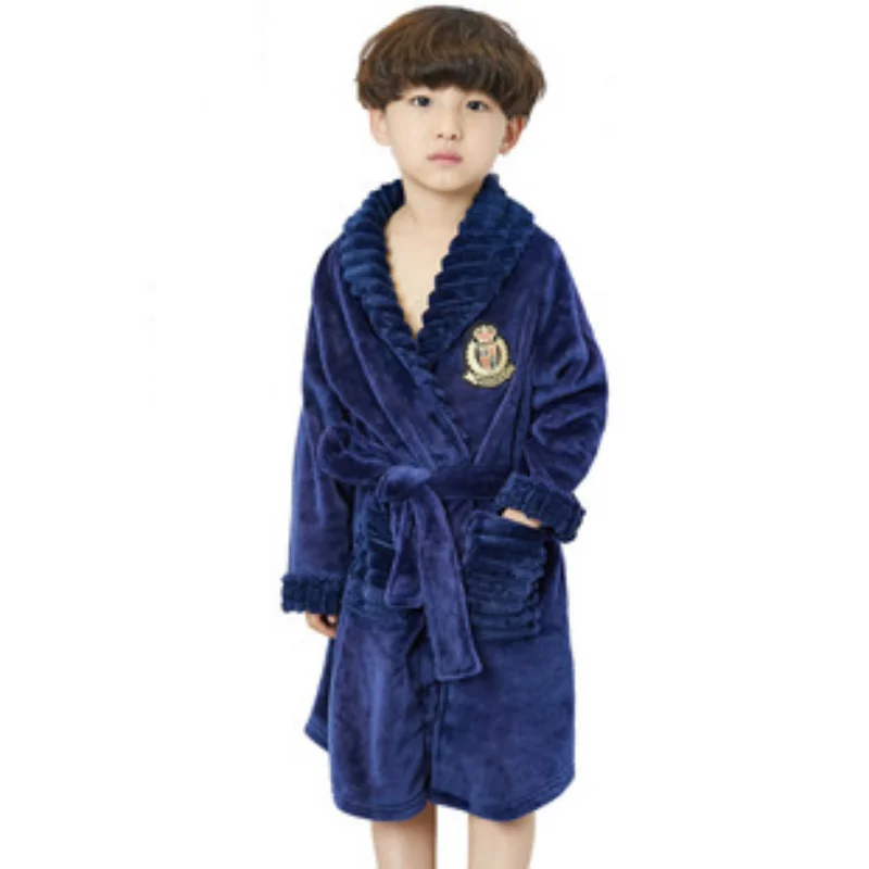 Есенно-зимни Детски Скъпа дреха за спане, бързо съхнещи Изолирана халати за Деца, Дрехи за малките Момичета, халат за Баня, Пижама Изображение 1