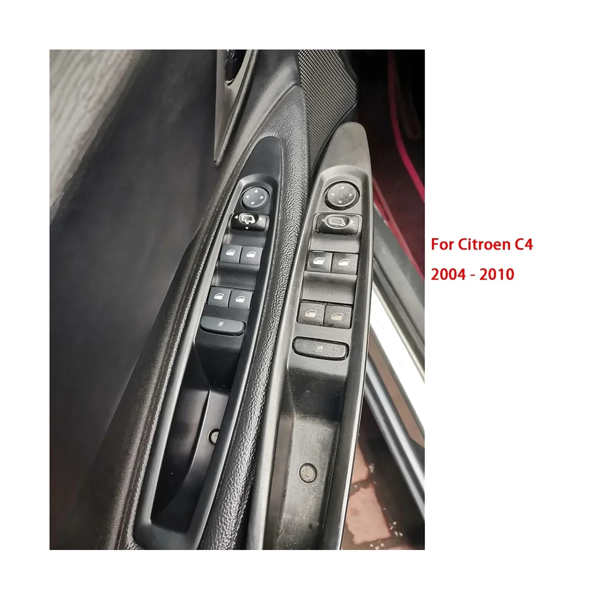 6554.Главен Прекъсвач стеклоподъемника Колата HA Master за Citroen C4 2004-2010 (Автоматично огледало) Изображение 5