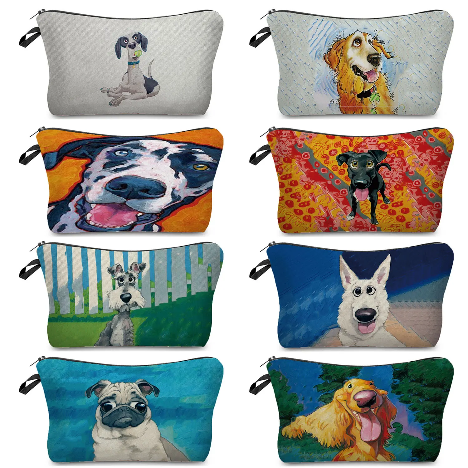 Потребителски практически чанта за съхранение на кучета, дамски градинска и плажна косметичка, чанта-органайзер, Чанта за съхранение, подарък чанта за момичета, чанта за лак за нокти Изображение 0